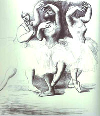 Пабло Пикассо 1919-1920гг "Танцовщицы"